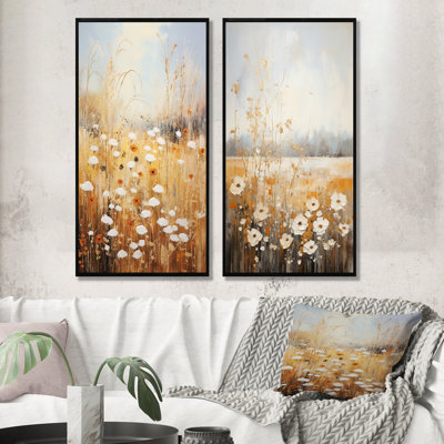 Meadow Of Dreams - Meadow, ensemble de 2 reproductions d'art sur toile