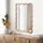 Wavy Rectangle Solid Wood Frame Decorative Mirror,For Bedroom, Bathroom, Living Room, Entryway-1686799685-1688807630