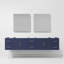 Ensemble de meuble-lavabo double l 84 po x P 22 po et miroirs DEL 36 po Geneva-2075362443