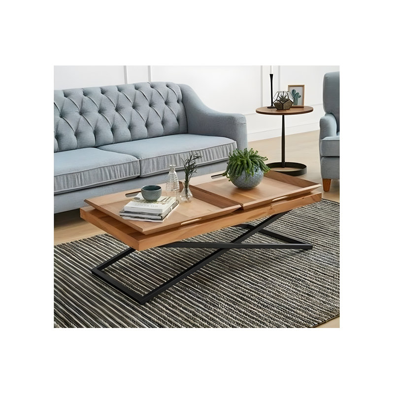 Table basse à pieds croisés