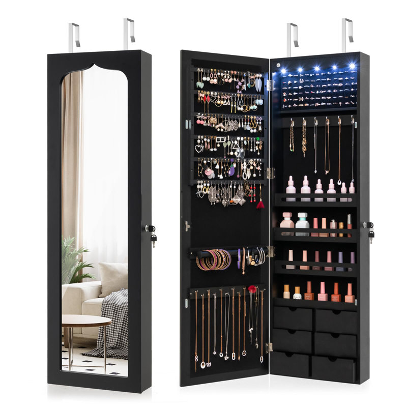 Miesha Jewelry Armoire, Black