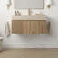 Meuble-lavabo mural 36 po avec comptoir en pierre frittée et lavabo en céramique, armoire de rangement avec 1 tiroir et porte à fermeture en douceur-522743875-522743874-522743872