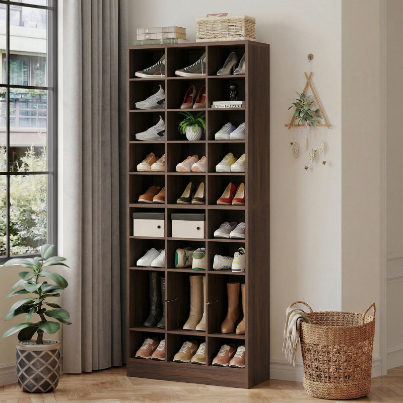 Rangement à chaussures 30 paires, Espresso