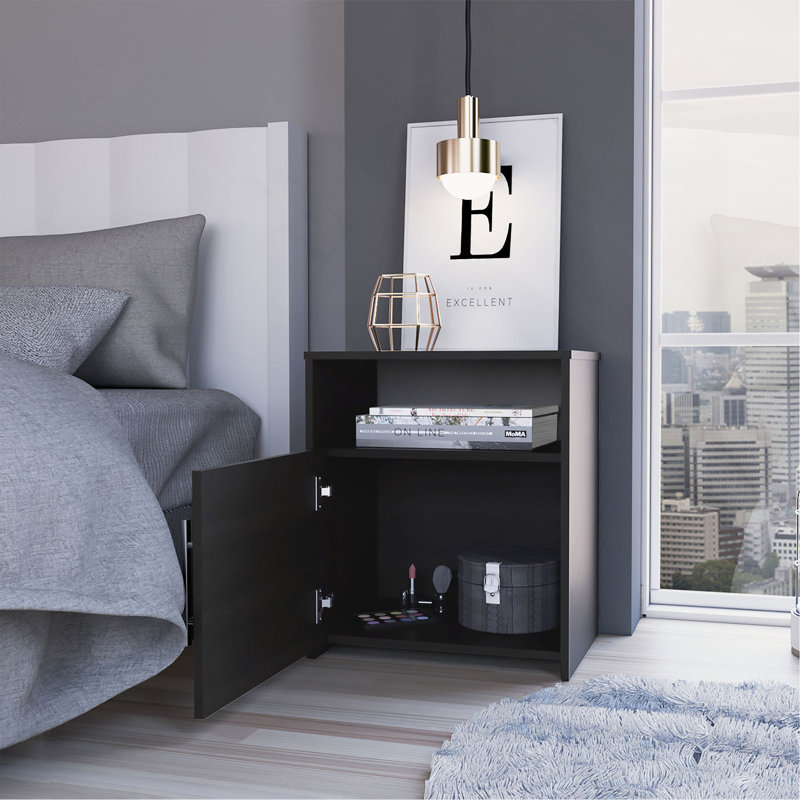 Bristol Nightstand, One Cabinet, Top Surface