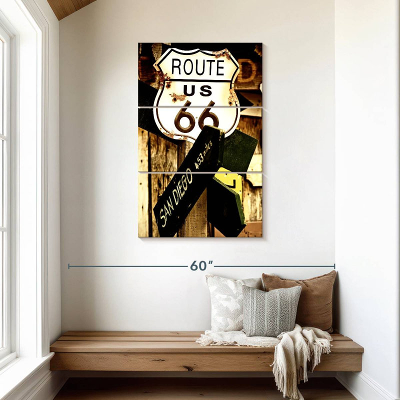 Mehar Route 66 Sign, 45" H x 28" W