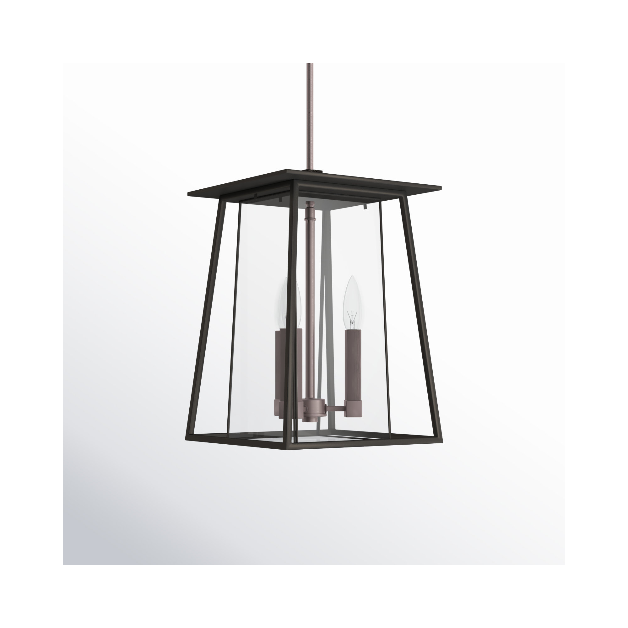 Becket Transparent Outdoor Metal Pendant