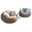 Chaise de patio avec coussins 