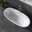 Baignoire de trempage autoportante en acrylique 67 po. X 31 po.