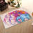 Non-Woven Lightweight Printed Rug Featuring a Classic Floral Pattern in a Soft Pastel Palette Perfect for Adding an Elegant Touch to Any Interior Space-126243068