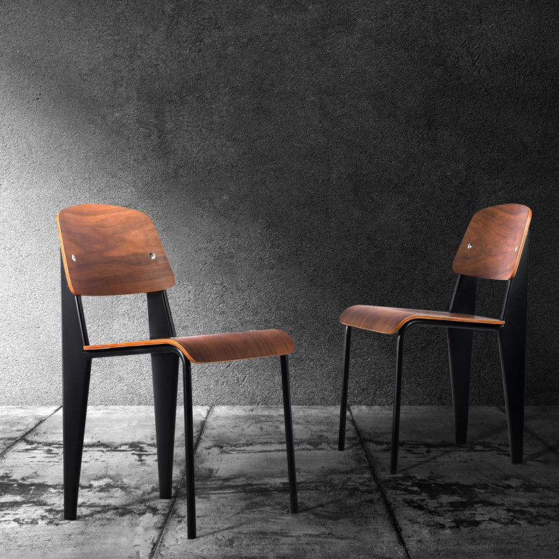 Tabouret court 18,9 po Haalah, Noyer