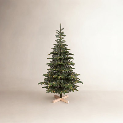 8' Pre-Lit Spruce Christmas Tree
