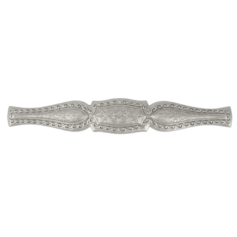 AMERICANA 5" CENTER TO CENTER PULL IN ARTISAN PEWTER, Satin Nickel