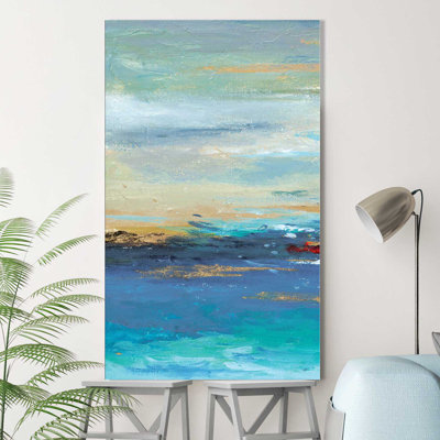 «Sea Mystery Panel I», reproduction d'art sur toile tendue
