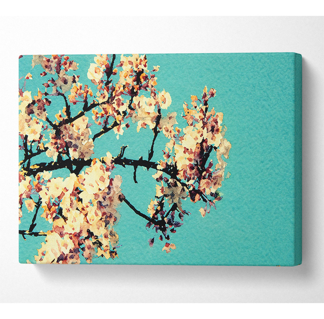 Blossom Tree Against A Blue Sky - Kunstdrucke auf Leinwand