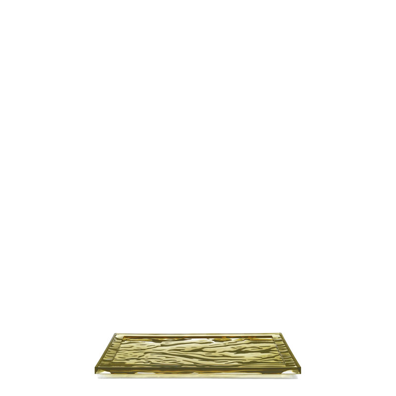Small Green Transparent Acrylic Outdoor Tray