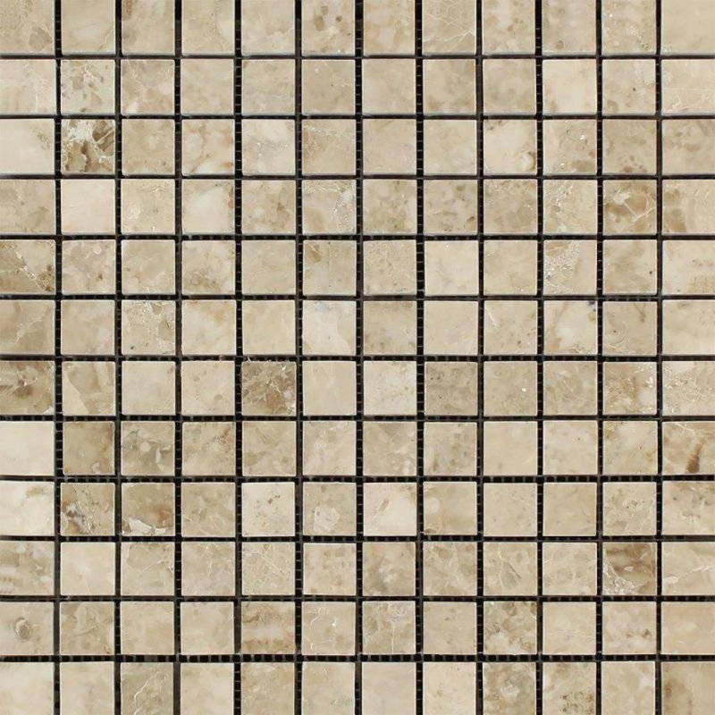 Carreau de mosaïque en marbre 1 po x 1 po pour mur et plancher