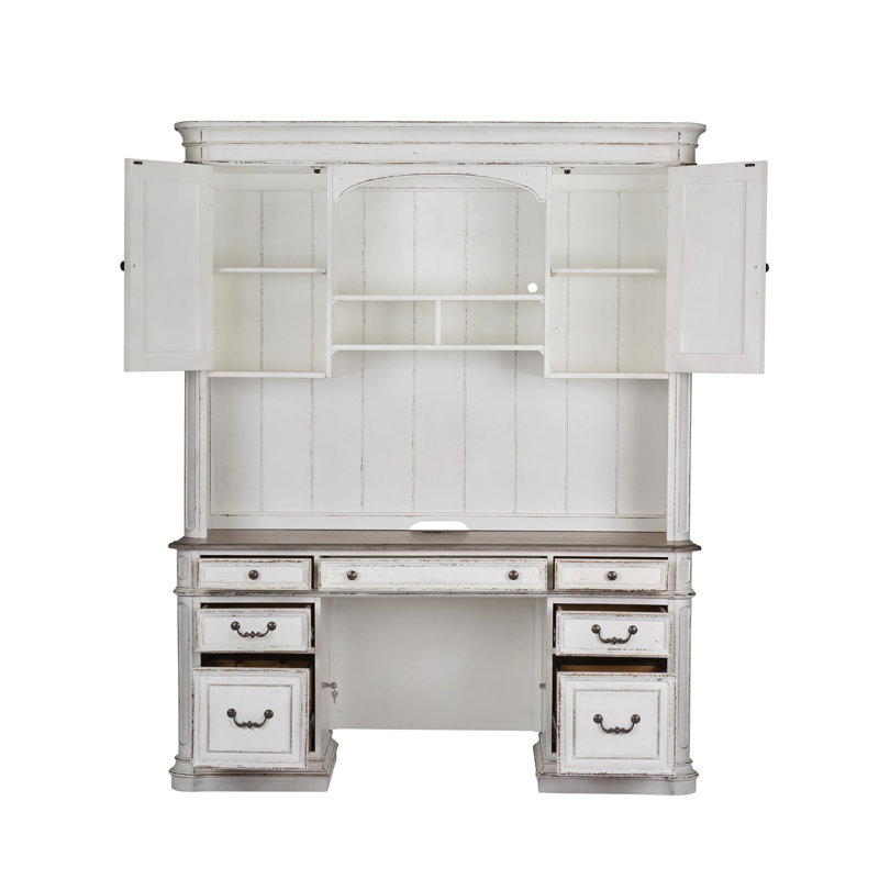Colchester Credenza and Hutch Home Office Set