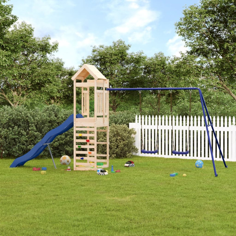 Galyon Freeport Park 185cm D Outdoor Solid Wood Playhouse, Brown