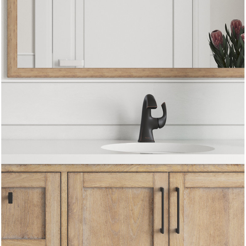 Bronson Single Hole Bathroom Faucet with Drain Assembly, Tuscan Bronze