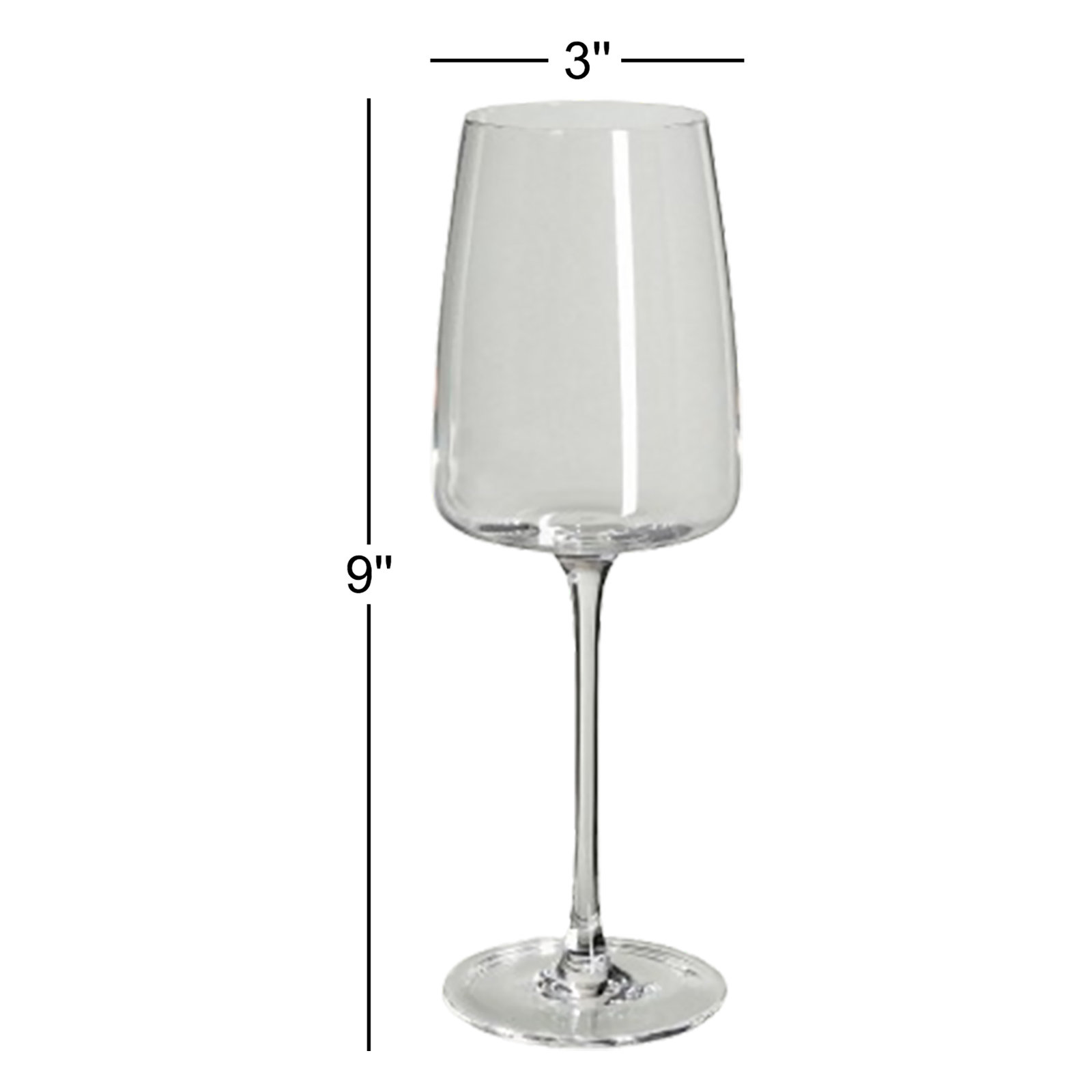 Handmade Red Wine Glass, 12 oz.
