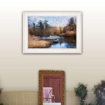 Art mural encadré Riverside pour le salon, décoration murale pour la chambre à coucher par Robin-Lee Vieira