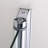 32"-33 1/4" W x 72" H Pivot Frameless Shower Door with Clear Glass