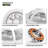 White Ceiling Fan with Lights and Remote Dimmable LED Ceiling Fans with Bluetooth Speaker RGB 7 Colors LED Light 6 Wind Speeds App Control-145587016