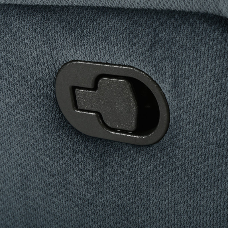 Fauteuil inclinable Texian, Polyester bleu-gris
