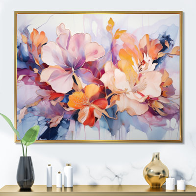 Décoration murale multicolore floral Symphony II - Abstract Botanicals