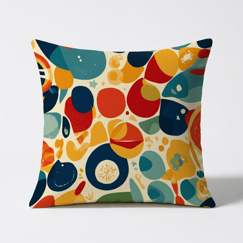 Retro Bounce Indoor And Outdoor Pillow, Square 20"
