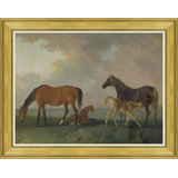Colt, Mare And Yearlings Giclee Print by Sawrey Gilpin