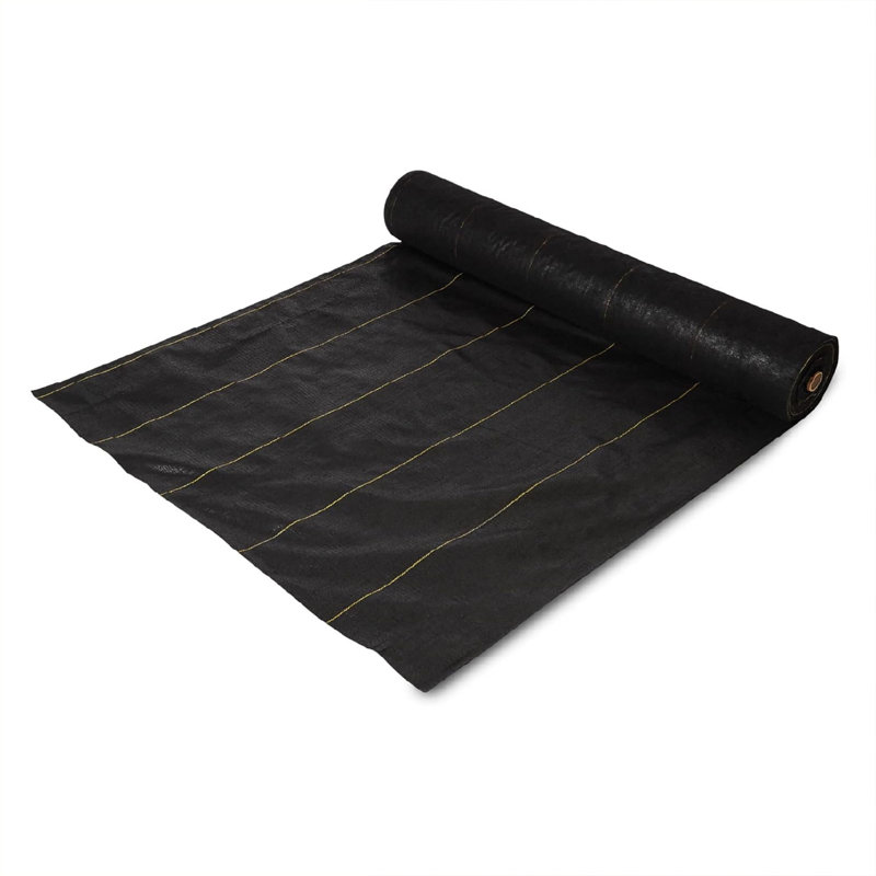 DeWitt 6' x 300' Black Polypropylene Weed Barrier Fabric, 2-Pack