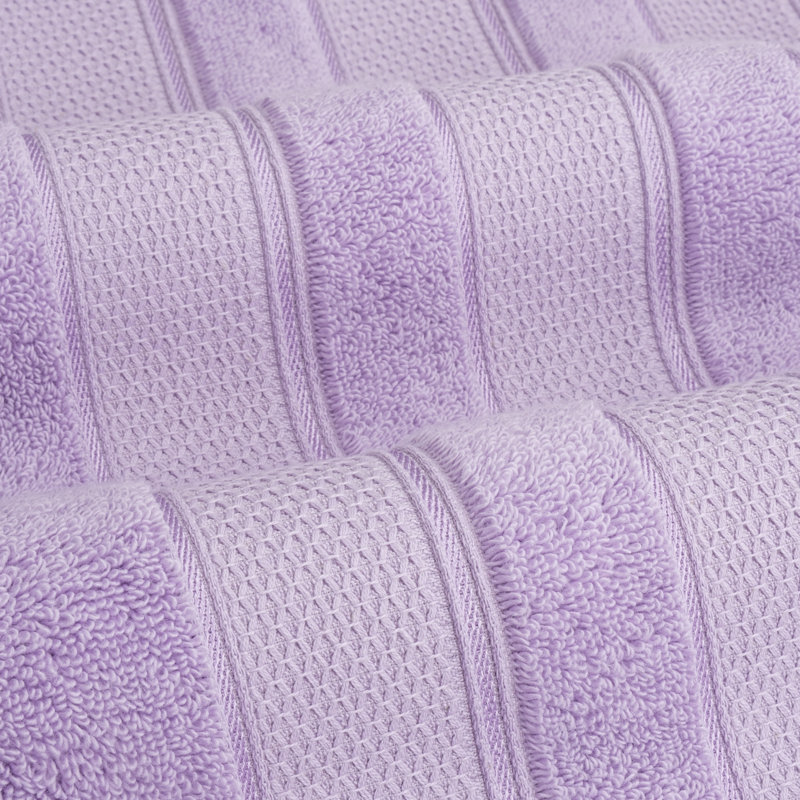 Karani Luxury Extra Soft 100% Cotton 6 Piece Bath Towel Set, Lilac