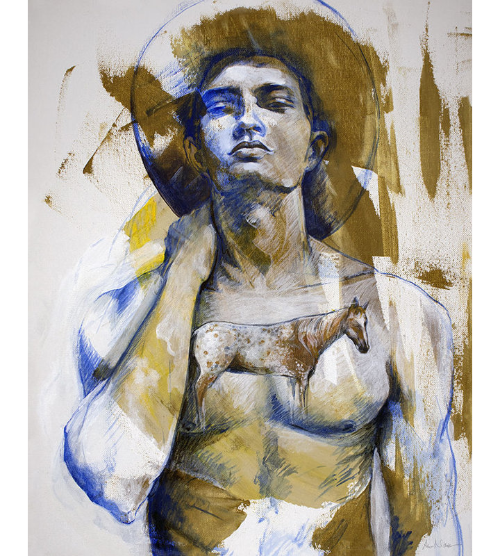Bareback Painting by Alexander Nikanpour, Image Brush Gel