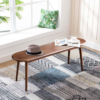 Natural Oak Kitchen Bench - , With A Broad Seating Surface Dining Made Of Solid Half-round, Accommodates Family Members