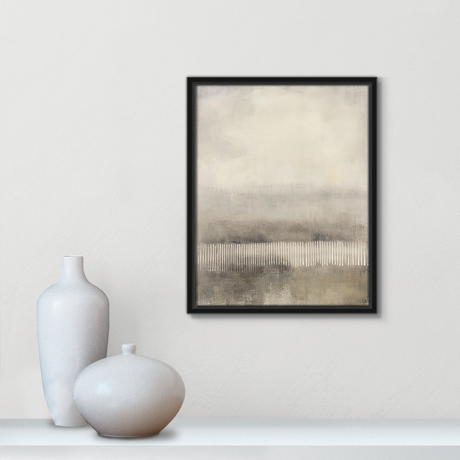 Balanced Silence I Print by Irena Orlov, 15.5" H x 12.5" W, Black Floater