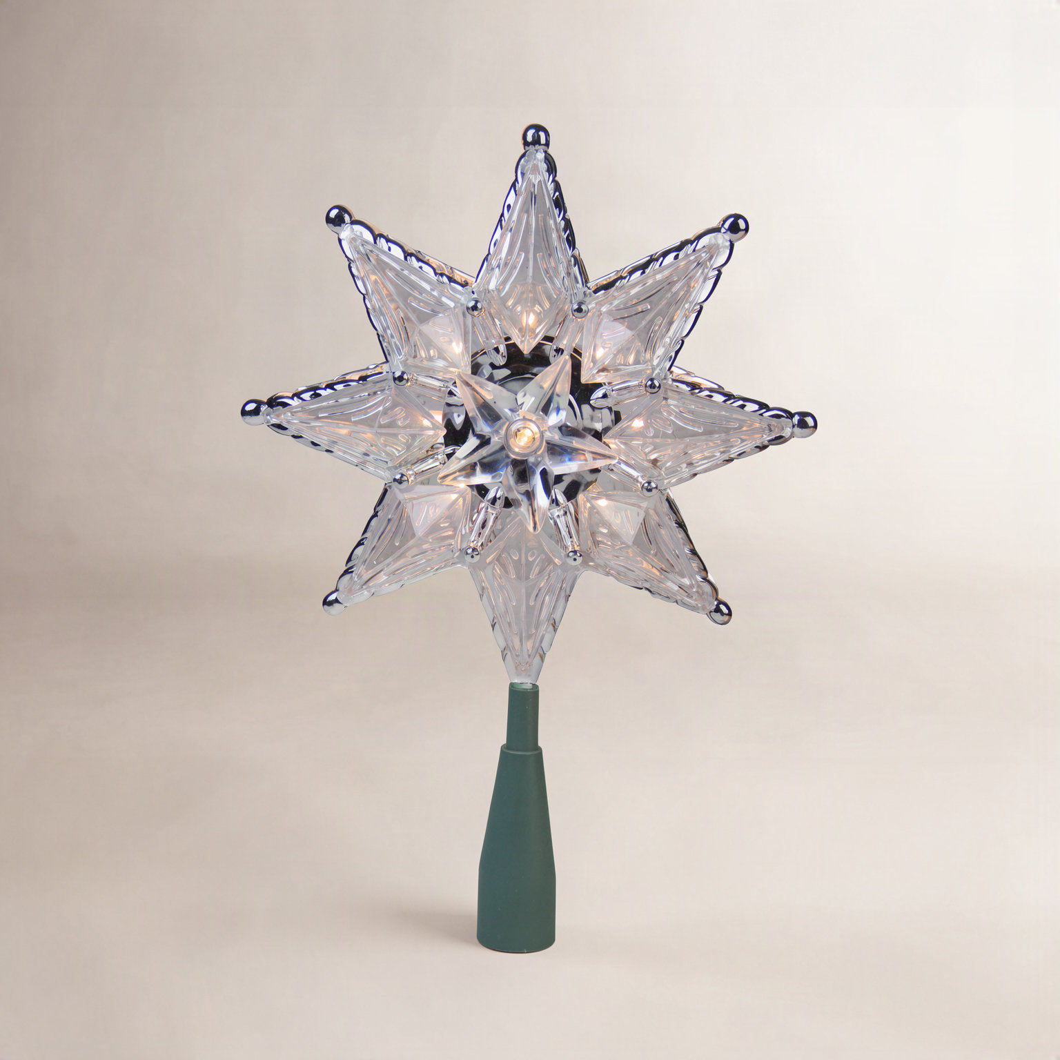 8" Tree Topper, Silver