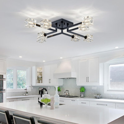 Lorrin Glass LED Semi Flush Mount