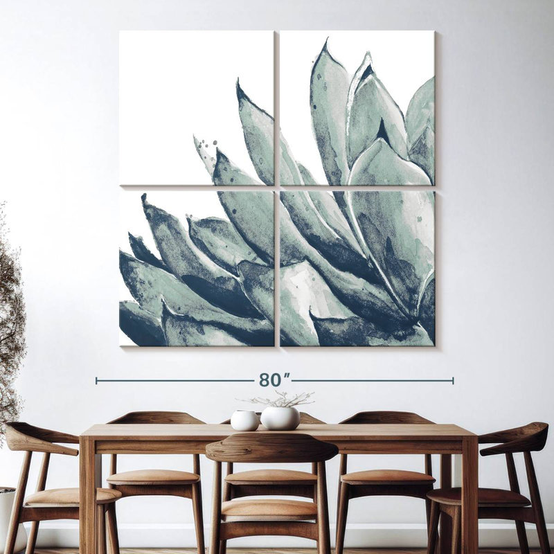 Harnek Blue Agave On White I
