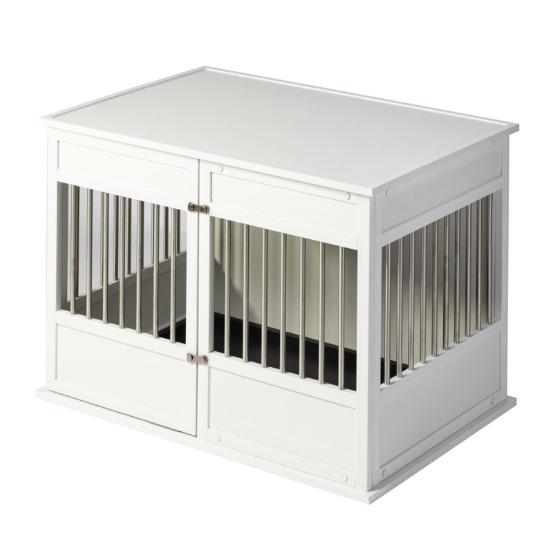 Cage pour chien ECOFLEX Horizon Easy Access, Grand (H 27,48 po x l 25,98 po x P 38,03 po), Blanc antique