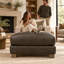 Galaxy Heirloom Quality Ottoman in Buttery Soft 100% Top Grain Leather, Made to Order-449843386