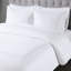 Édredon en coton double / grand 500tc, bordure brodée élégante, duvet synthétique, couette amovible avec fermeture à glissière et attaches intérieures.-118640947