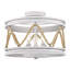 Plafonnier semi-encastré 3 lumières 14,75 po Davy-2069754096