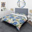 Ensemble de housse de couette à style mid-century à motif floral rétro-40702699