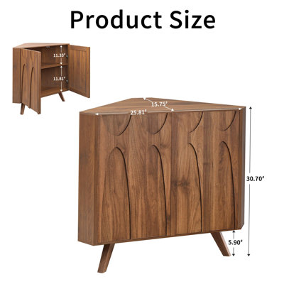 30.7" Corner Accent Cabinet