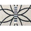 Tapis de couloir ivoire / noir en polyester tissé à plat à la machine 2 pi 6 po x 8 pi Enchante-474876800