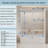 56-60 In. W X 62 In. H Frameless Double Sliding Tub Door, Bypass Tub Shower Door Soft Closing, Brushed Nickel-123210234