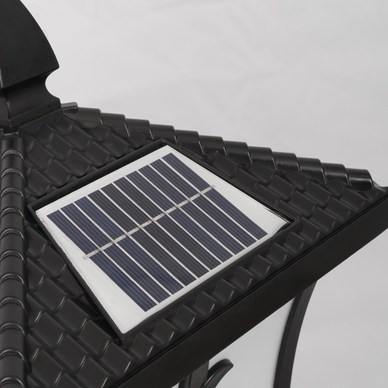 Solar Post Cap Lights With 4 Color Modes, Dimmable, Waterproof, 7.5"l × 7.5"d × 17.3"h