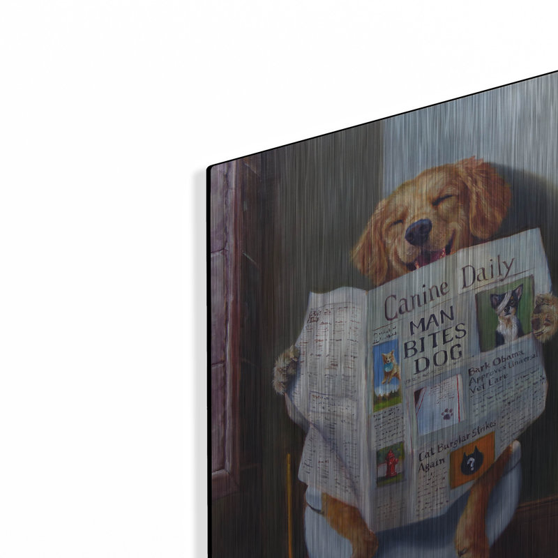 «Dog Gone Funny» par Lucia Heffernan, H 16 po x l 12 po