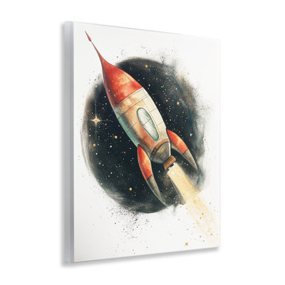 Journey To Space Rocket Wall Plaque, design by Ray Powers